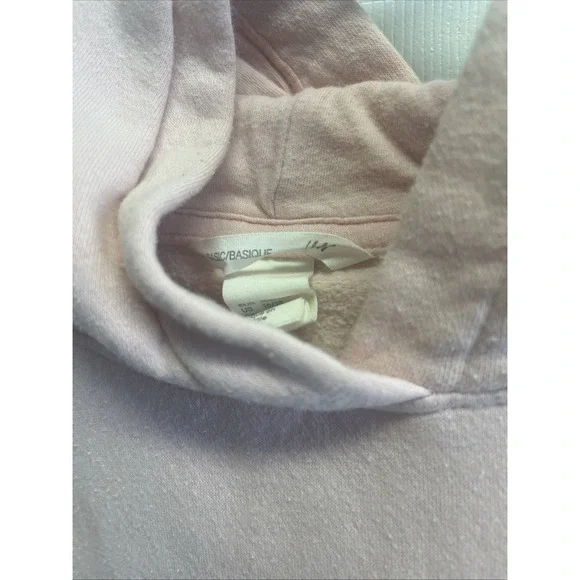 H&M Juniors Hoodie Size 16/18 Baby pink NYC soft Comfy Girly - Picture 5 of 6